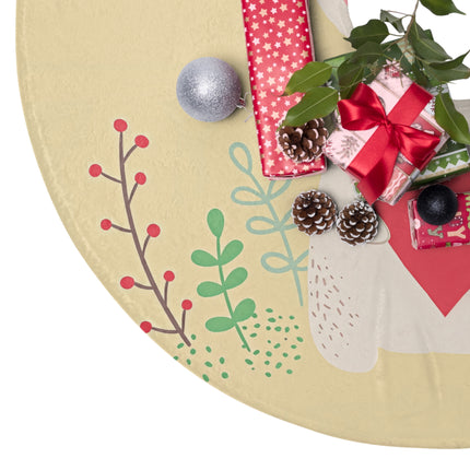 Cute Bunny with love design themed Christmas Tree Skirts