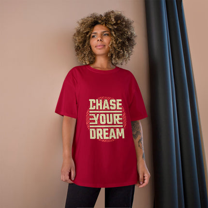 Champion-T-Shirt mit Typografie-Motiv