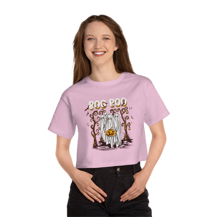 Halloween themed Champion Women's Heritage Cropper T-Shirt