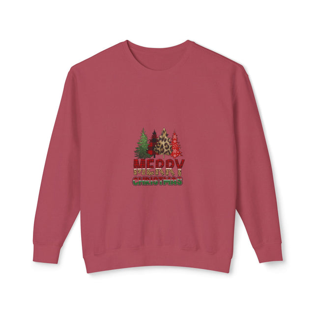 Christmas themed Unisex Lightweight Crewneck Sweatshirt