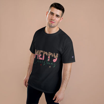 Champion-T-Shirt mit Weihnachtsmotiv