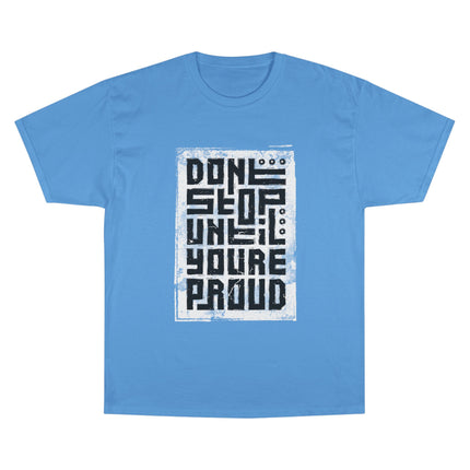 Champion-T-Shirt mit Typografie-Motiv