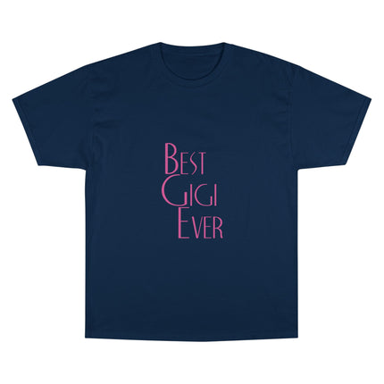 Champion-T-Shirt mit Typografie-Motiv