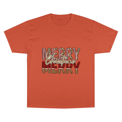 Champion-T-Shirt mit Weihnachtsmotiv
