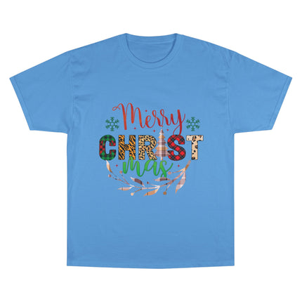 Champion-T-Shirt mit Weihnachtsmotiv