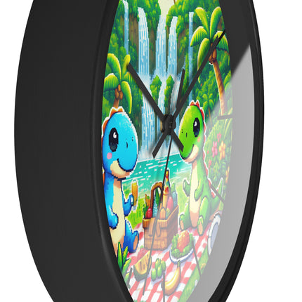 Cute 2 Dino design themed Wall Clock