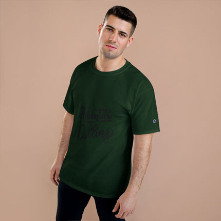 Champion-T-Shirt mit Typografie-Motiv