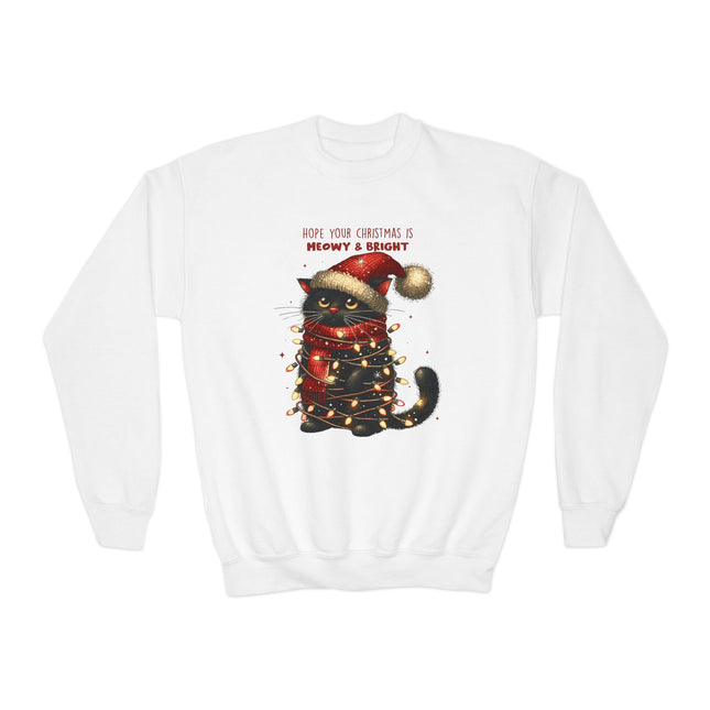 Christmas themed Youth Crewneck Sweatshirt