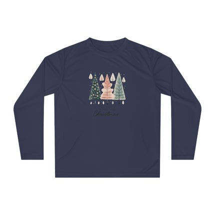 Christmas themed Unisex Performance Long Sleeve Shirt