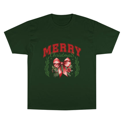 Champion-T-Shirt mit Weihnachtsmotiv
