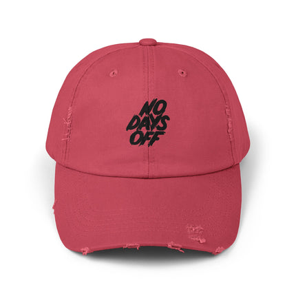 Unisex Distressed Cap mit Typografie-Motiven 