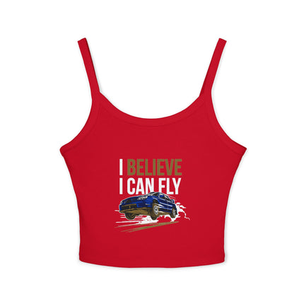 Auto-Enthusiasten Themen Damen Spaghetti Strap Tank Top 