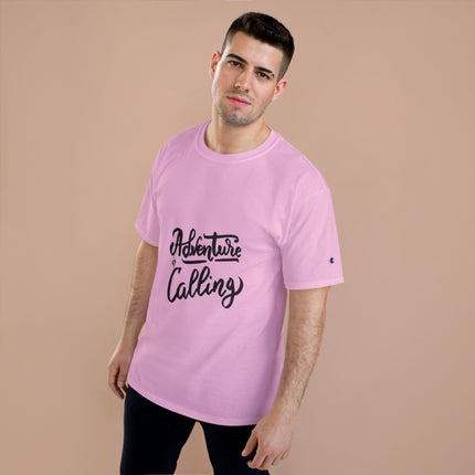 Champion-T-Shirt mit Typografie-Motiv