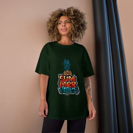 Champion-T-Shirt mit Typografie-Motiv
