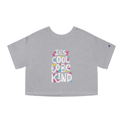 Typography themed Champion Women's Heritage Cropper T-Shirt