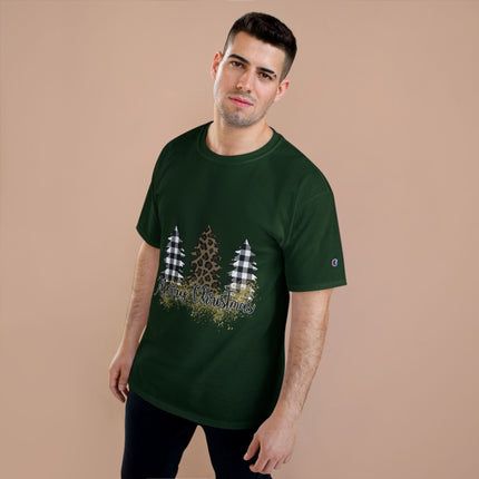 Champion-T-Shirt mit Weihnachtsmotiv