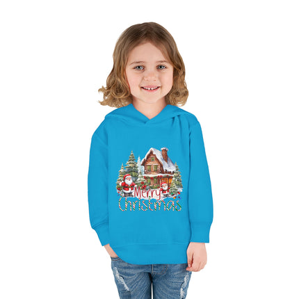 Christmas themed Toddler Pullover Fleece Hoodie
