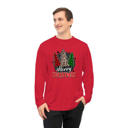 Christmas themed Unisex Performance Long Sleeve Shirt