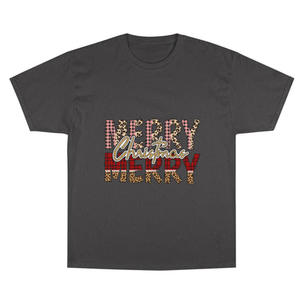 Champion-T-Shirt mit Weihnachtsmotiv