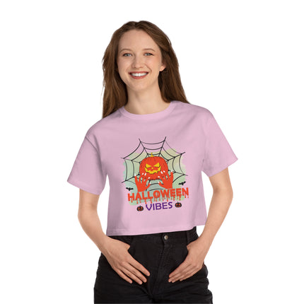 Champion Damen Heritage Cropper T-Shirt mit Halloween-Motiv