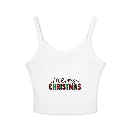 Weihnachtsmotiv Damen Spaghettiträger Tank Top 