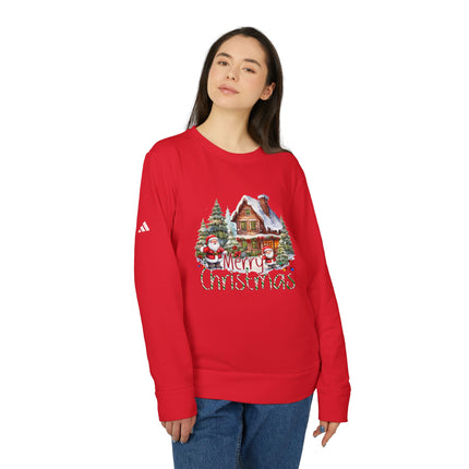 Christmas themed Adidas Unisex Fleece Crewneck Sweatshirt