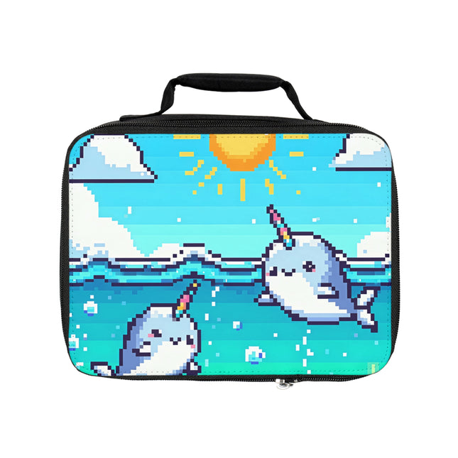 Süße Lunchtasche mit 2 Wal-Motiven 