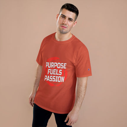 Champion-T-Shirt mit Typografie-Motiv
