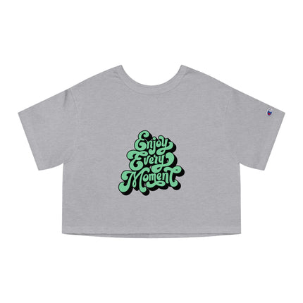 Typography themed Champion Women's Heritage Cropper T-Shirt