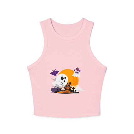 Halloween-Themen Damen Micro Rib Racer Tank Top