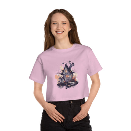 Champion Damen Heritage Cropper T-Shirt mit Halloween-Motiv