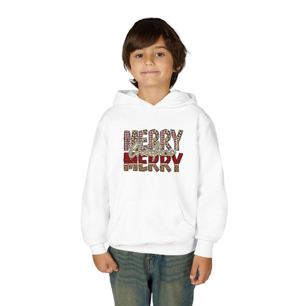 Christmas themed Youth Heavy Blend Hooded Sweatshirt