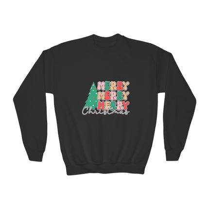Christmas themed Youth Crewneck Sweatshirt