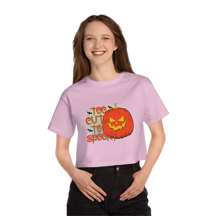 Champion Damen Heritage Cropper T-Shirt mit Halloween-Motiv