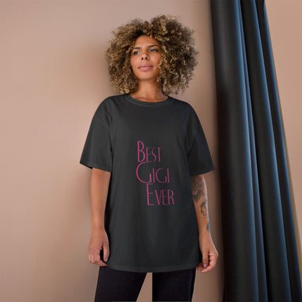 Champion-T-Shirt mit Typografie-Motiv