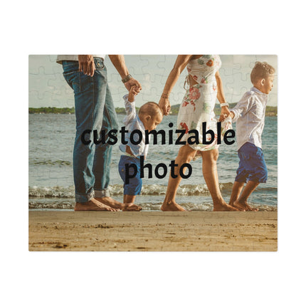 Personalized Family Photo Jigsaw Puzzle with Tin – Custom Memorable Puzzle