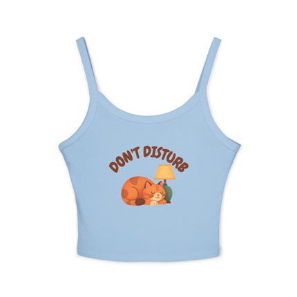 Don't Disturb Graphic designed Women's Spaghetti Strap Tank Top