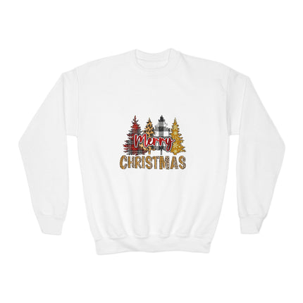 Christmas themed Youth Crewneck Sweatshirt