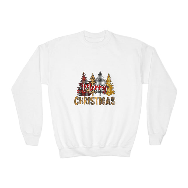 Christmas themed Youth Crewneck Sweatshirt