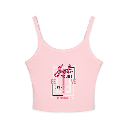 Typografie Themen Damen Spaghetti Strap Tank Top 