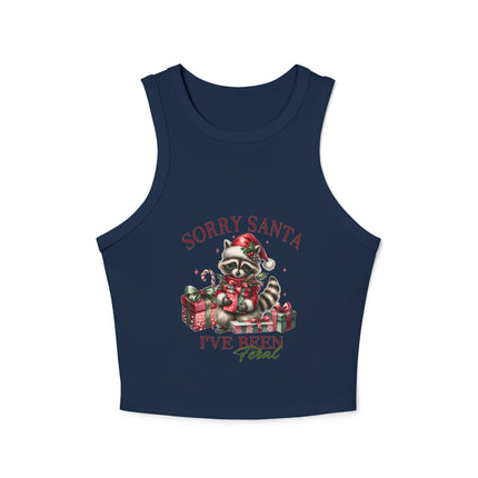 Christmas themed Women's Micro Rib Racer Tank Top