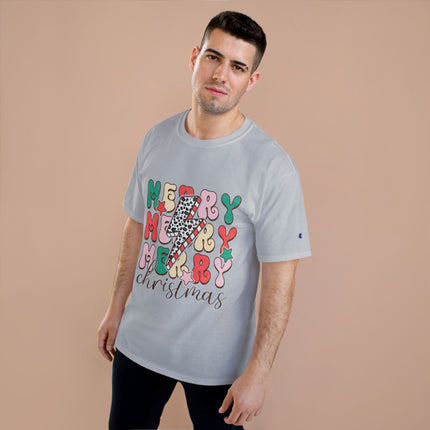 Champion-T-Shirt mit Weihnachtsmotiv