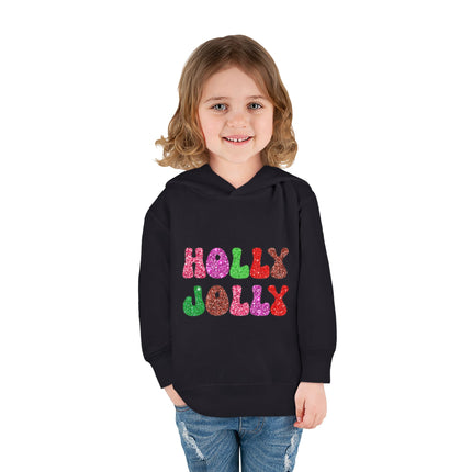 Christmas themed Toddler Pullover Fleece Hoodie