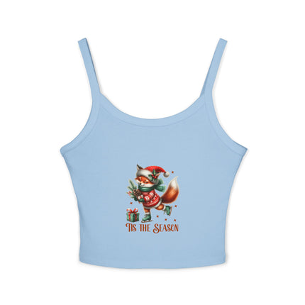 Weihnachtsmotiv Damen Spaghettiträger Tank Top 