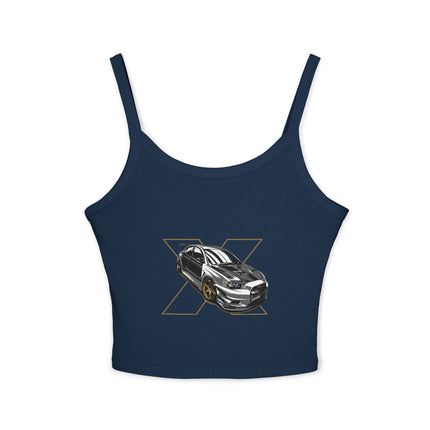 Auto-Enthusiasten Themen Damen Spaghetti Strap Tank Top 