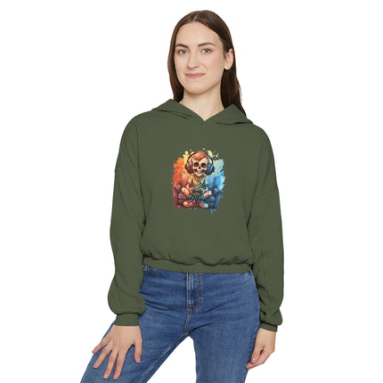 Halloween themed Women's Cinched Bottom Hoodie
