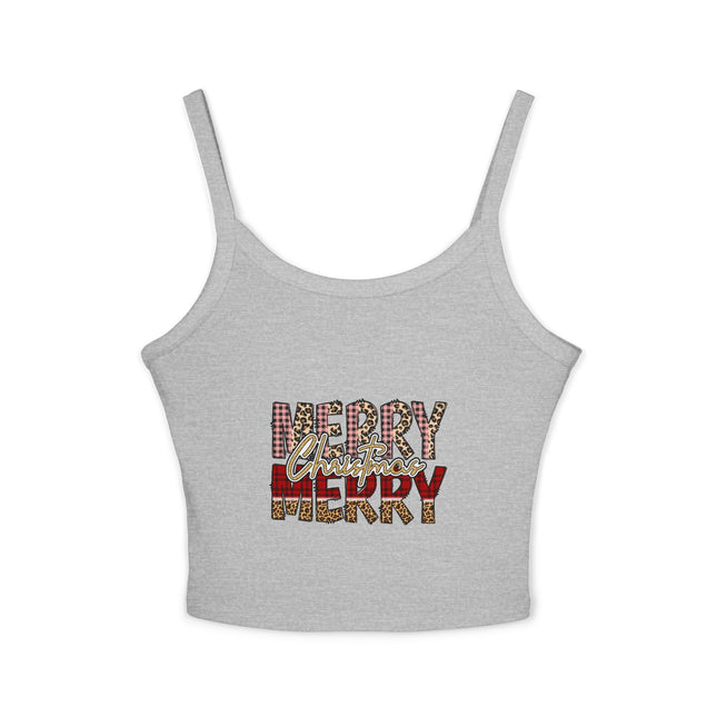 Weihnachtsmotiv Damen Spaghettiträger Tank Top 