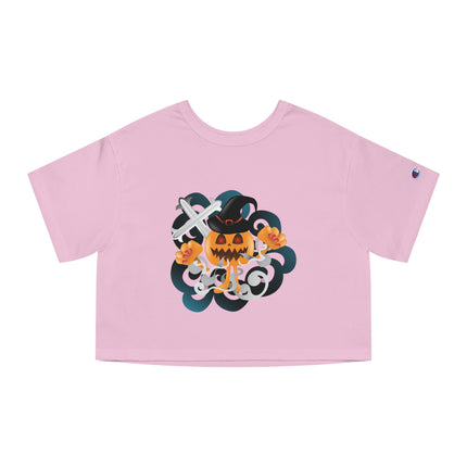 Champion Damen Heritage Cropper T-Shirt mit Halloween-Motiv