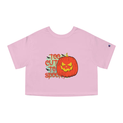 Champion Damen Heritage Cropper T-Shirt mit Halloween-Motiv