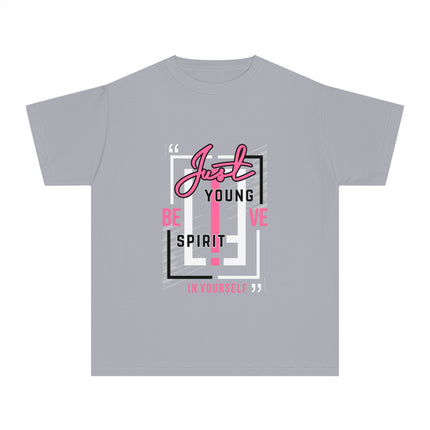 Typography themed Youth Midweight Tee